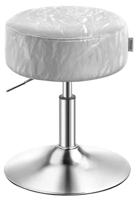 Obrázek produktu pro VASAGLE, kosmetický taburetk, výškově nastavitelný, otočný o 360°, potažený PU