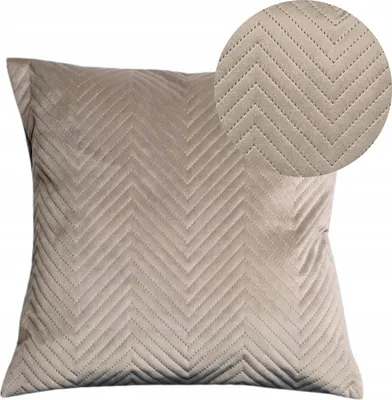 Produktbild von Geronimo | Dekokissen - Beige - 40x40 cm - Gestepptes Kissen - Maschinenwaschbar - Abnehmbarer Bezug - Antiallergisch