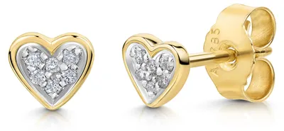 Produktbild von Diamonds by Ellen K. Ohrstecker 585/- Gold 1,0cm gelb Brillant weiß 273320054-1
