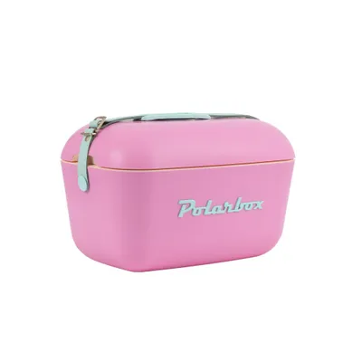 Produktbild von Kreher® Kühlbox Passive Kühltaschen Polar in Retro Vintage Design aus Kunststoff mit polystyrol (Airpop) thermische Isolierung - 20L, Candy Pink