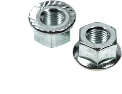 Produktbild von 2 Stück Fahrrad Achsen Mutter M9x1 Vorderrad axle nut SW15 mm Stahl Silber