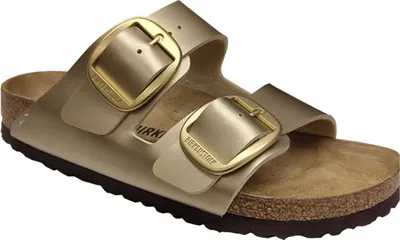 Produktbild von Birkenstock Damen Pantolette Arizona Big Buckle 18349-35, 18349-36, 18349-37, 18349-38, 18349-39, 18349-40, 18349-41, 18349-42, 18349-43 BIR-1025822 Gold 38