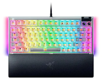 Produktbild von Razer BlackWidow V4 75%, Kabelgebunden, USB, Mechanischer Switch, QWERTY, RGB-LED, Weiß