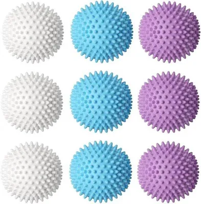 Produktbild von Famanu Wasballen 9 Stück - Wiederverwendbare Waschbälle für Waschmaschine und Trockner