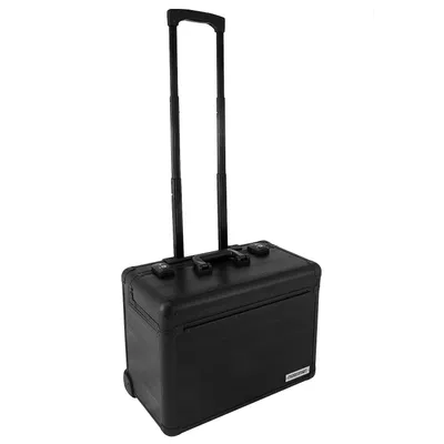 Produktbild von Business Trolley Pilotenkoffer Laptopfach TSA Schlösser Aluminium Oberfläche - Schwarz