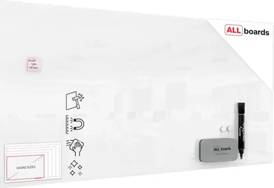Produktbild von Glasboard - Premium SUPERWHITE Perlweiß 240x120 cm