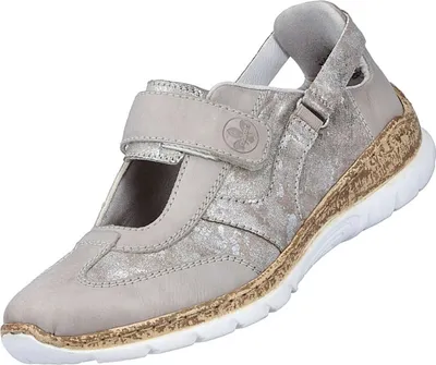 Obrázok produktu pre Rieker Damen Slipper Grau/Beige