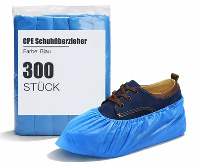 Schuhüberzieher 300 Stück CPE rutschfest reißfest Überschuhe