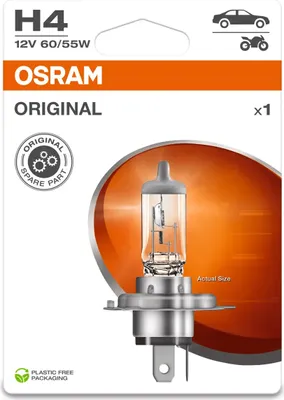 Zdjęcie produktu dla OSRAM ORIGINAL H4 P43t 12 V/60-55 W (1er Blister)