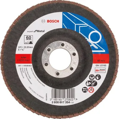Produktbild von Fächerschleifscheibe X551 Expert for Metal, gerade, 125 mm, 60, Glasgewebe