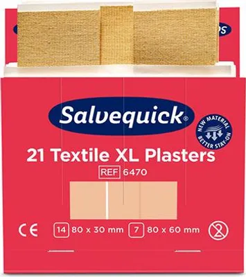 Obrázok produktu pre Salvequick náplasťové pásiky extra veľké REF6470 (21 ks x 60 ks)