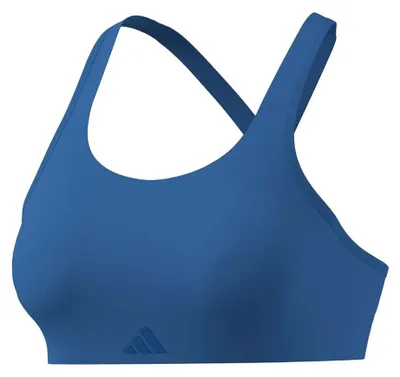 Productafbeelding van Adidas dames sportbeha Optime, hoge ondersteuning, blauw, maat S, cup A-B
