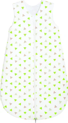 Produktbild von Odenwälder Jersey-Schlafsack Basic Dreiecke limette 110