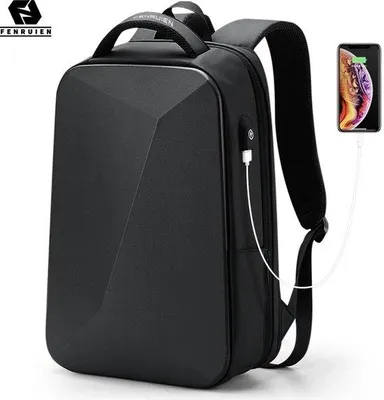 Produktbild von Rucksack Laptop - Rucksack - Wasserdicht - Stoßfest - TSA Slot - Anti-Stolen - Business Rucksack - Schulrucksack - Diamant - 45x32x18CM - USB Ladetor