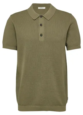 Produktbild von s.Oliver Herren Strick-Poloshirt grün Regular Fit
