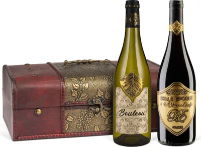 Produktbild von Bouleau 2er Set in Antik-Style Kiste (2x0,75l)