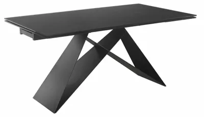 Obrázek produktu pro FURNLUX, jídelní stůl, barva: černá, rozměry: 160 x 76 x 90 cm