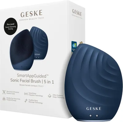 Produktbild von Elektrische Gesichtsreinigungsbürste 5 in 1 aus Silikon mit Smart App, Gesichtsmassage, Tiefenreinigung, Vibrationsfunktion, Hautpflege