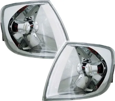 Produktbild von Frontblinker Set für VW Polo 6N2 99-01 Blinker Klarglas Chrom Weiß vorne