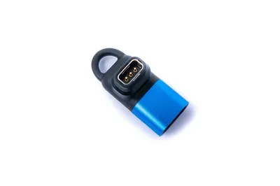 Zdjęcie produktu dla Adapter ładowania SYSTEM-S USB 3.1 do kabli Coros Pace2, Apex Pro 42, Vertix 2 w kolorze niebieskim