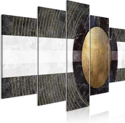 Produktbild von Leinwandbilder 200x100 cm n-A-1290-b-m Vlies Leinwandbild 5 tlg Kunstdruck modern Wandbilder XXL Wanddekoration Design Wand Bild ABSTRAKT