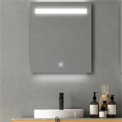 Image de Miroir LED rectangulaire avec variateur LUX