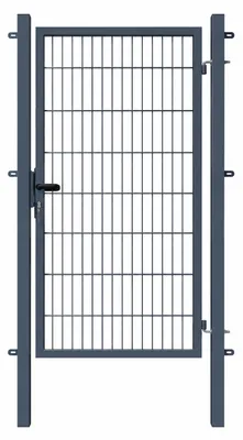 Produktbild von 100 x 180 cm Doppelstabmatten Gartentor Einzeltor Basic 6/5/6 mm Anthrazit