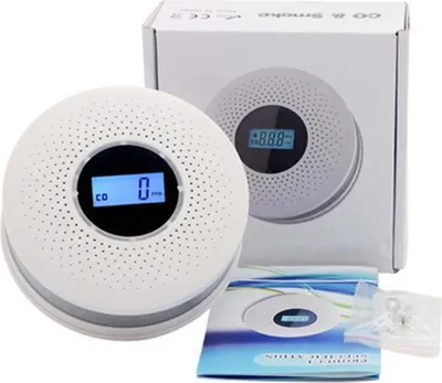 Produktbild von 2-in-1 Rauch- und CO-Melder, Kohlenmonoxid Alarm, Kombiniert, Akustisch & Visuell, 2030m