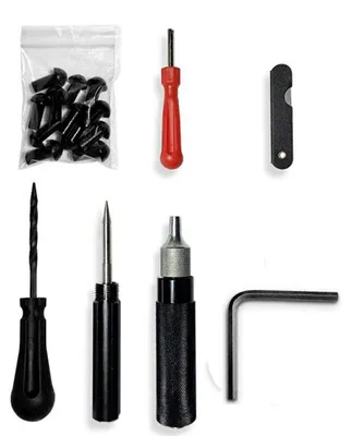 Produktbild von Reifenreparaturset 7-teilig - Reparaturset für Fahrradreifen - Reparaturset für Autoreifen - Leicht - Hochwertiges Material - Einfach zu Bedienen