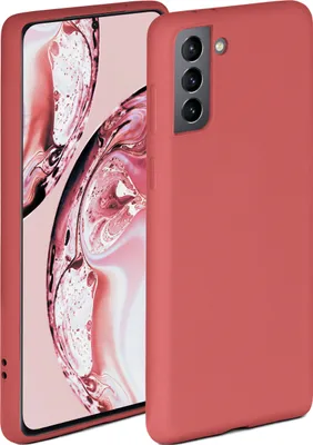 Produktbild von Soft-Case für Samsung Galaxy S21 Plus, Farbe:Sonnenuntergangsrot