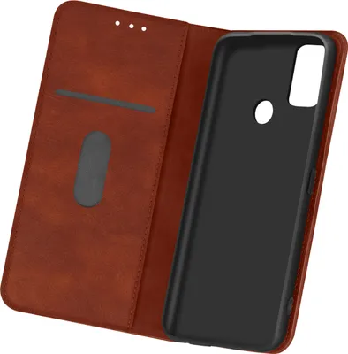 Produktbild von Avizar, Klappetui mit Kartenfächern und Standfunktion für OnePlus Nord N10 5G, Braun