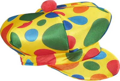 Image de Casquette de clown à pois multicolores