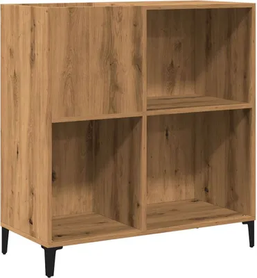 Obrázok produktu pre Skrinka na platne dub artisan 84,5x38x89 cm kompozitné drevo