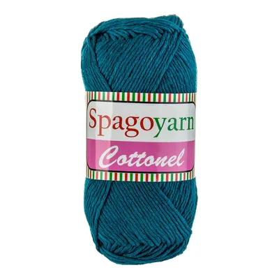 100g Strickgarn Cottonel Uni Häkelgarn Strickwolle petrol