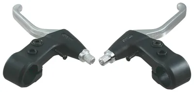 Produktbild von Fahrrad V-Brake Bremshebel Paar 2-3 Finger Bremsgriffe links und rechts schwarz