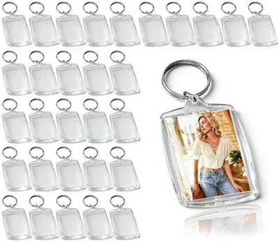 Image de Cadre photo avec cadre intégré - Coffret de 30 pièces - Cadre photo rectangulaire transparent avec cadre intégré - Crochets pour accrocher les photos - Cadre photo - Cadeau pour la famille, les couples, les anniversaires, les mariages