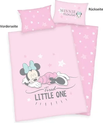 Immagine prodotto di Disney Minnie Mouse - Biancheria da letto reversibile - 40 x 60 / 135 x 100 cm