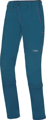 Farbenfrohe Sommerhose Sierra Lady von DirectAlpine in Türkis mit pinken Akzenten; ideal für Outdoor-Aktivitäten.