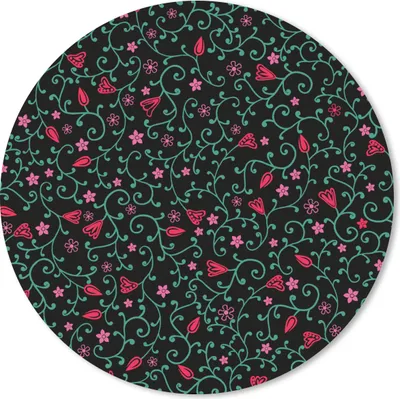 Produktbild von MuchoWow® Mauspad Mousepad Blumen - Garten - Muster 30x30 cm - Mousepads - Maus Mat - Pad - Mausunterlage - Tischunterlage - Schreibtischmatten