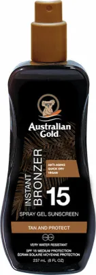 Zdjęcie produktu dla Australian Gold Żel W Sprayu Z Bronzerem SPF15