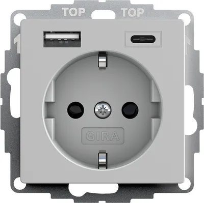 Produktbild von Gira Steckdose+USB 2459015