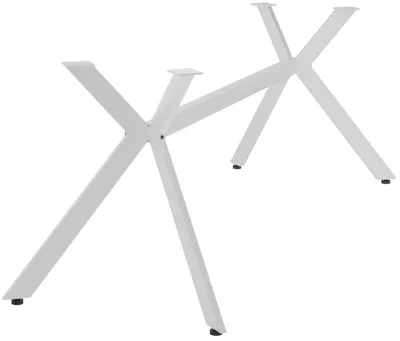 Imagen del producto de Mesa auxiliar Cascada L con estructura metálica en color blanco