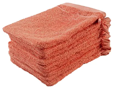 Image de ARTG - Gants de toilette, Coton, couleur unie LT4821 (taille unique) (rose)