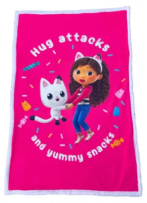 Produktbild von Gabby's Dollhouse Fleecedecke – Kuschelige Sherpa-Decke, 150 x 100 cm