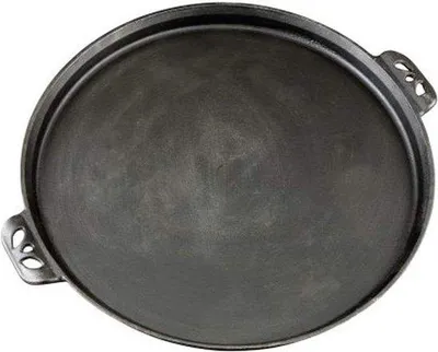 Immagine prodotto di Teglia per pizza in ghisa da 36 cm - Utensili da cucina resistenti con rivestimento antiaderente