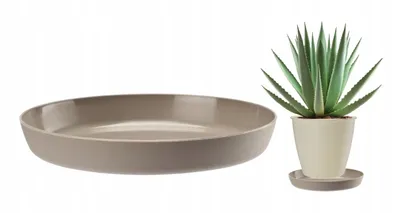 Obrázok produktu pre Azalka béžový plastový obal na kvetináč 13 cm