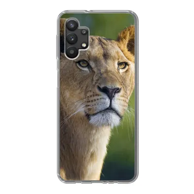 Produktbild von MuchoWow® Handyhülle Schutzhülle Hülle für Samsung Galaxy A32 5G Porträt - Löwe - Wild Silikon Softcase Handy Hülle - Softcase
