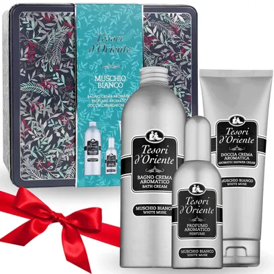Produktbild von Tesori d'Oriente Muschio Bianco Set, Duschgel, Badezusatz, Eau de Toilette