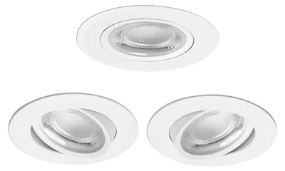 Produktbild von Aigostar LED Einbaustrahler, 5W=53W, 6500K Deckenstrahler LED, 3 Stück