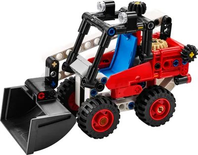 Zdjęcie produktu dla LEGO 42116 Technic Ładowarka o sterowaniu burtowym, koparka - hot rod, zestaw 2 w 1, zabawka dla dzieci, pojazd budowlany, zabawkowy samochód, prezent dla dzieci w wieku 7+ lat